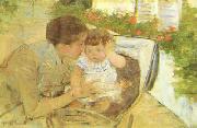 Mary Cassatt Susan Comforting the Baby oil on canvas